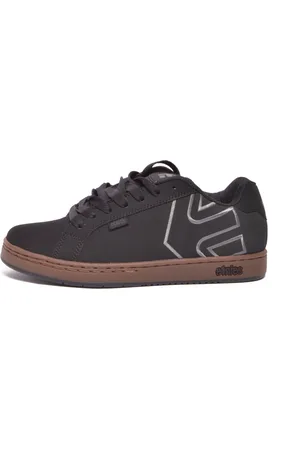 Etnies Sko, Herre, Sort, 38 EU, Læder, Lavprofil Snøresko i Sort/Grå/Gummi
