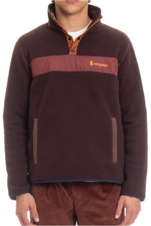 COTOPAXI Sweathshirts & Hoodies, Herre, Brun, L, Polyester, Brun Snap Knaphulssweater