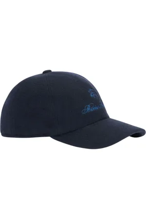 Brooks Brothers Tilbehør, unisex, Blå, ONE SIZE, Uld, Uld og Cashmere Logo Baseball Cap