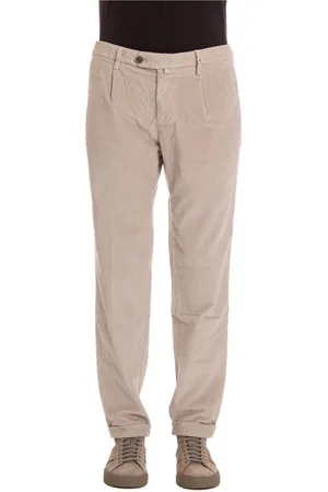 MYTHS Bukser, Herre, , L, Bomuld, Elegant Chino Bukser Sand