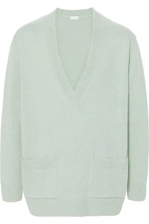 DRIES VAN NOTEN Strik, Herre, Grøn, S, Uld, Morton Mk Sweater
