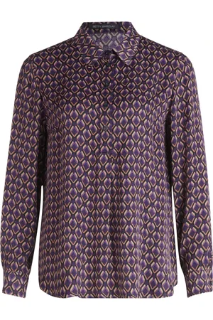 Betty Barclay Bluser & Skjorter, Dame, Lilla, S, Uld, Charming Longbluse med Hemdkragen