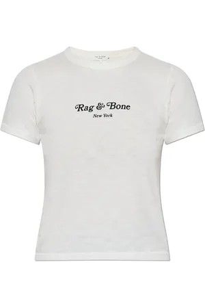 RAG&BONE Top, Dame, Hvid, L, Bomuld, Top Skrypt