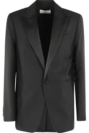Ami Jakke, Herre, Sort, XL, Elegant Velvet Smoking Jacket