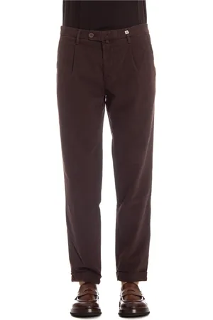 MYTHS Bukser, Herre, Brun, 2XL, Brun Chino Bukser Lynlås Knap