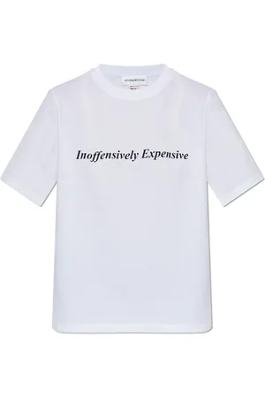 Victoria Beckham Top, Dame, Hvid, S, Bomuld, T-shirt med tryk