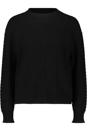 Betty Barclay Strik, Dame, Sort, M, Uld, Chunky Striktrøje med Tekstureret Design