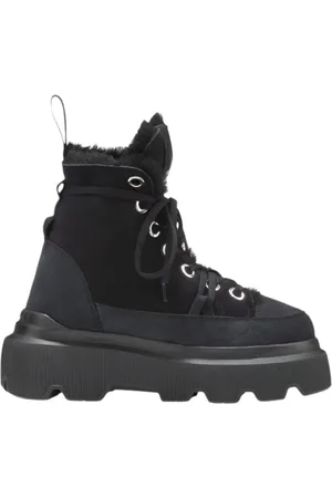 INUIKII Sko, Dame, Sort, 40 EU, Uld, Shearling Sneaker Støvler Sort
