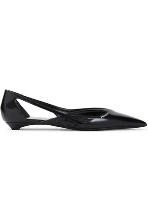 Prada Sko, Dame, Sort, 36 EU, Uld, Sorte Ballerina Sko Elegant Stil