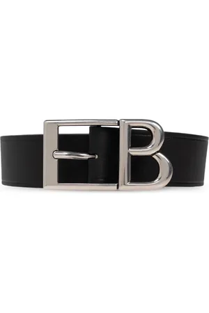 Balenciaga Tilbehør, Herre, Sort, 70 CM, Læder, Læderbælte med logo
