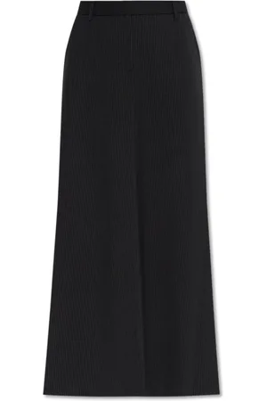 Munthe Nederdel, Dame, Sort, XS, Polyester, Nederdel med stribet mønster