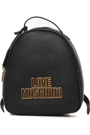 Moschino Taske, Dame, Sort, ONE SIZE, Uld, Stilfuld rygsæk med justerbare stropper