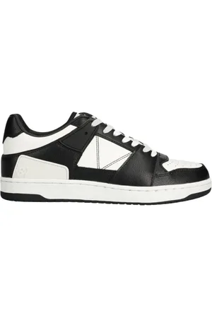 Guess Sko, Herre, Sort, 39 EU, Læder, Lave lædersneakers - Sort