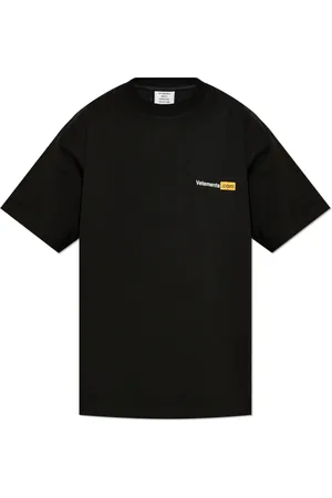 Vetements Top, Herre, Sort, S, Bomuld, T-shirt med logo