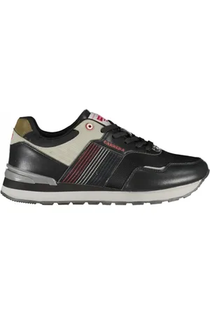 Carrera Sko, Herre, Sort, 41 EU, Polyester, Sporty Sneakers i Sort Polyesterblanding