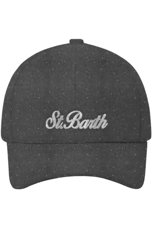 MC2 SAINT BARTH Tilbehør, Dame, Sort, ONE SIZE, Uld, Lurex uld baseballkasket til kvinder
