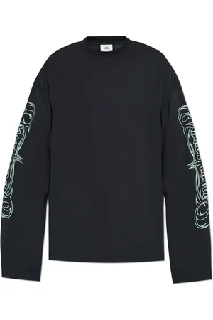 Vetements Sweathshirts & Hoodies, Herre, Blå, M, Bomuld, Langærmet T-shirt