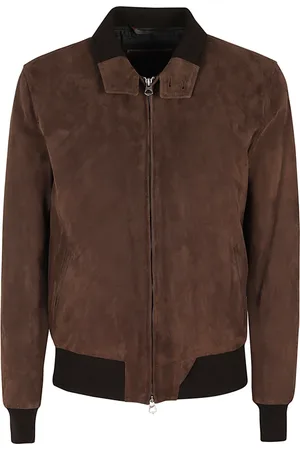 STEWART Jakke, Herre, Brun, L, Suede, Suede Drowne Beklædningsgenstand Sky