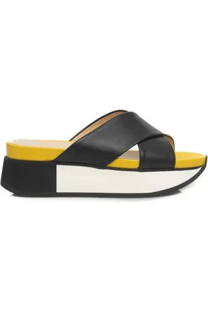 Cerruti 1881 Sko, Dame, Sort, 38 EU, Læder, Platform Sandaler med Flettede Stropper