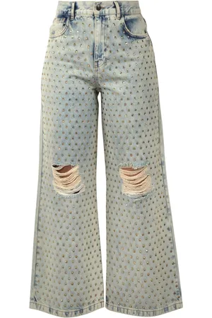 8PM Jeans, Dame, Blå, W28, Uld, Franklin Stilfuldt Ur