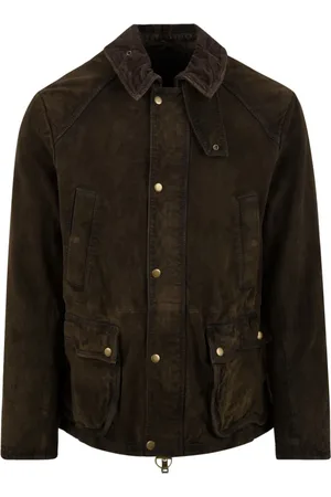THE JACK LEATHERS Jakke, Herre, Brun, 3XL, Læder, Balmoral Læderfrakke Grøn