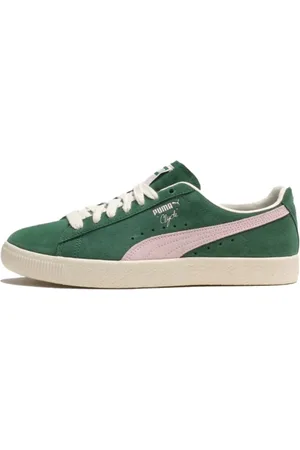 PUMA Sko, Dame, Grøn, 37 EU, Læder, Clyde OG Læder Sneakers