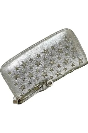 Jimmy Choo Pre-owned, Dame, Grå, ONE SIZE, Pre-owned Laeder punge