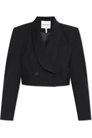 Munthe Jakke, Dame, Sort, S, Uld, Kort Blazer