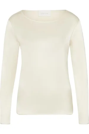 Juvia Top, Dame, , L, Rund Hals Fløde T-shirt