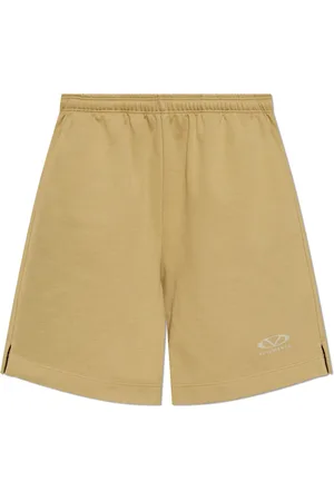 Vetements Shorts, Herre, Grøn, M, Bomuld, Logo shorts