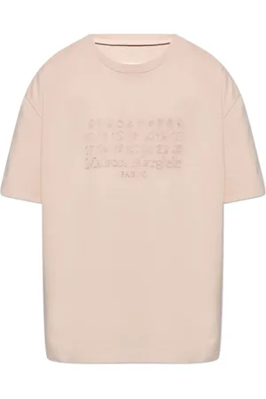 Maison Margiela Top, Herre, Lyserød, XL, Bomuld, Logo T-shirt