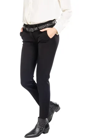 Masons Bukser, Dame, Sort, 2XS, Slim Chino Bukser i Teknisk Jersey