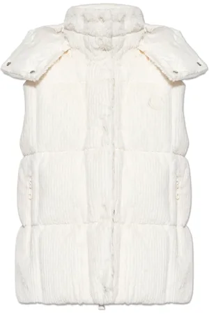 Moncler Jakke, Dame, Hvid, M, Uld, Dunvest