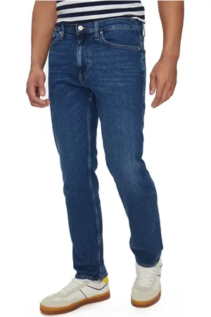 Tommy Hilfiger Jeans, Herre, Blå, W30 L34, Bomuld, Stræk Ryan Straight Jeans