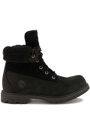 Timberland Sko, Dame, Sort, 36 EU, Uld, Vandtætte Fleece Fold Down Støvler