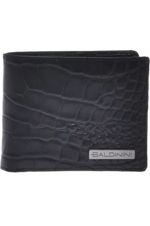 BALDININI Tilbehør, Herre, Sort, ONE SIZE, Læder, Wallet in leather with crocodile print
