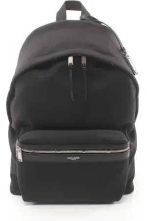Saint Laurent Pre-owned, Dame, Sort, ONE SIZE, Pre-owned Canvas rygsaekke