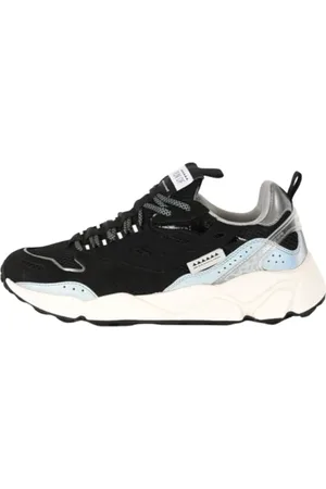 RUN OF Sko, Herre, Sort, 45 EU, Suede, Ripstop Suede Sneakers med snørelukning