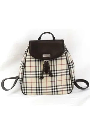 Burberry Pre-owned, Dame, , ONE SIZE, Pre-owned Canvas rygsaekke