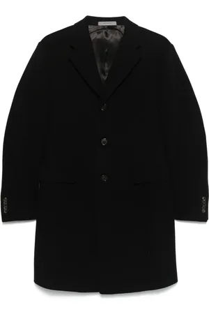 corneliani Frakke, Herre, Sort, XL, Uld, Uldfrakke med lommer
