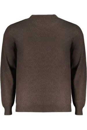HARMONT&BLAINE Strik, Herre, Brun, L, Uld, Turtleneck MED Kontraster