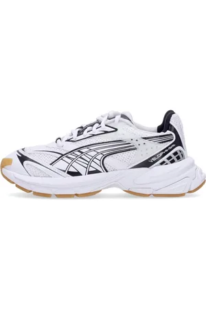 PUMA Sko, unisex, Hvid, 39 EU, Hvid/sort Lav Top Sneaker Velophasis