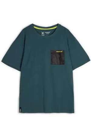 Munich Top, Herre, Grøn, L, Bomuld, Urban Print T-shirt i Petroleum