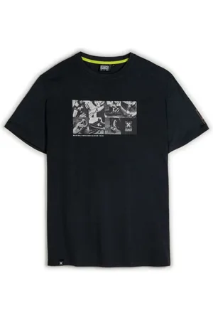 Munich Top, Herre, Sort, L, Bomuld, Trykt T-shirt Casual Stil Vintage Look