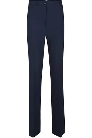 HEBE STUDIO Bukser, Dame, Blå, S, Polyester, Blå Polyesterbukser Lavet i Italien