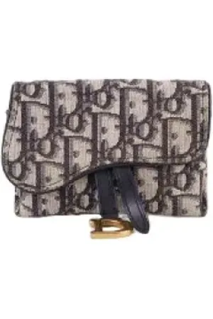 Dior Pre-owned, Dame, Blå, ONE SIZE, Bomuld, Pre-owned Bomuld skuldertasker