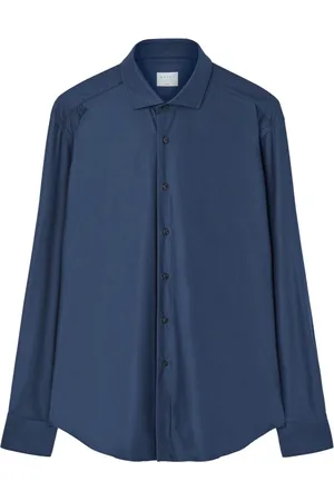 Xacus Skjorte, Herre, Blå, 2XL, Uld, Blå Aktiv Skjorte
