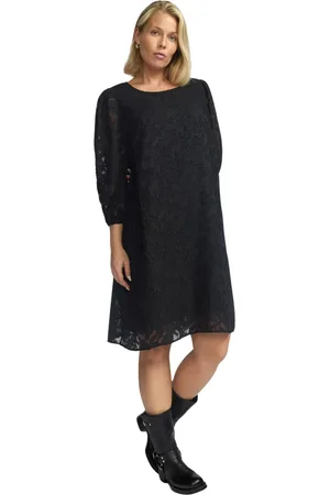 2-Biz Kjole, Dame, Sort, XL, Polyester, Sort Blondekjole Gloria.Wi24