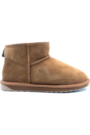 Emu Sko, Dame, Brun, 39 EU, Læder, Brune Læderstøvler Efterår Vinter Kollektion