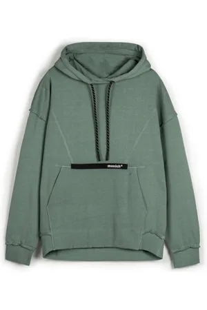 Munich Sweathshirts & Hoodies, Herre, Grøn, L, Bomuld, Grøn Streetwear Hoodie Oversize